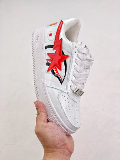 A BATHING APE BAPE STA LOW 'Shark White'