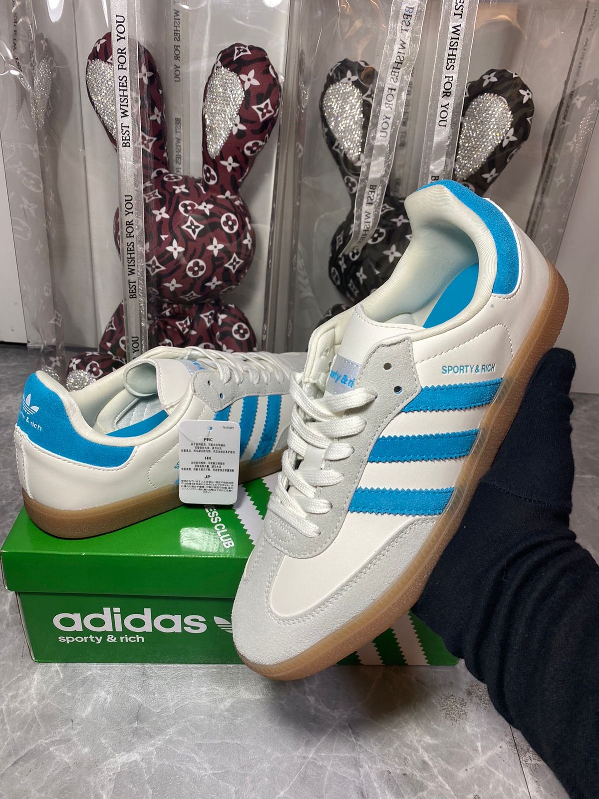 adidas Samba OG Sporty & Rich Cream Blue