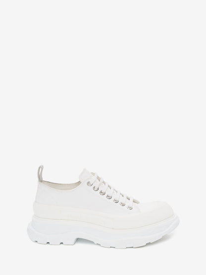 Alexander McQueens Tread Slick Lace Up in White Womens