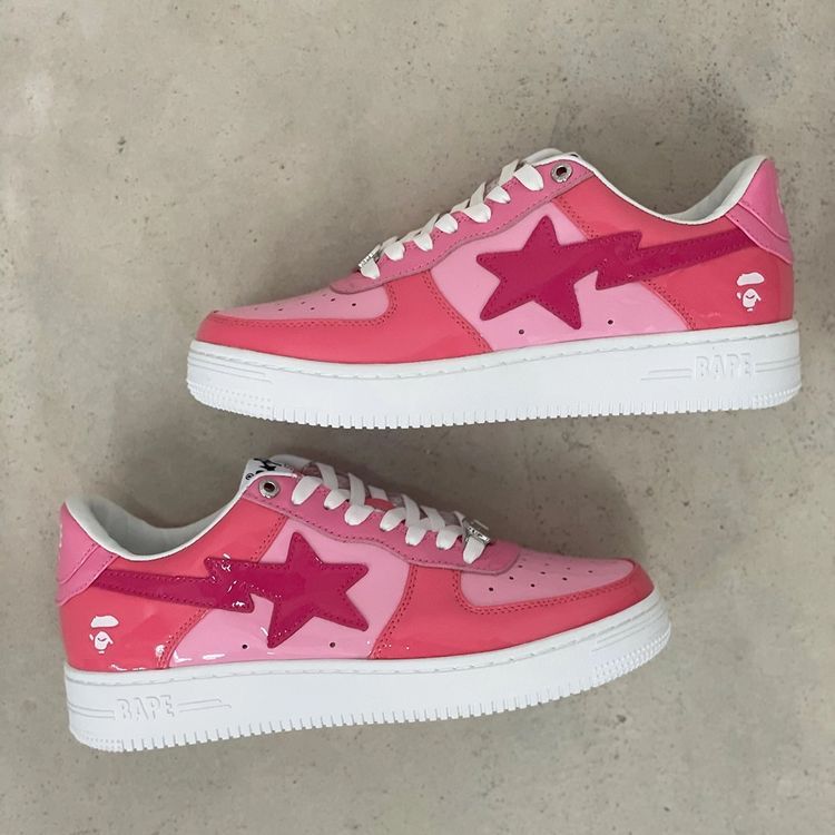 A BATHING APE BAPESTA LOW "Pink"