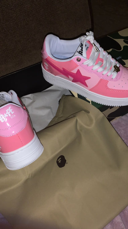A BATHING APE BAPESTA LOW "Pink"