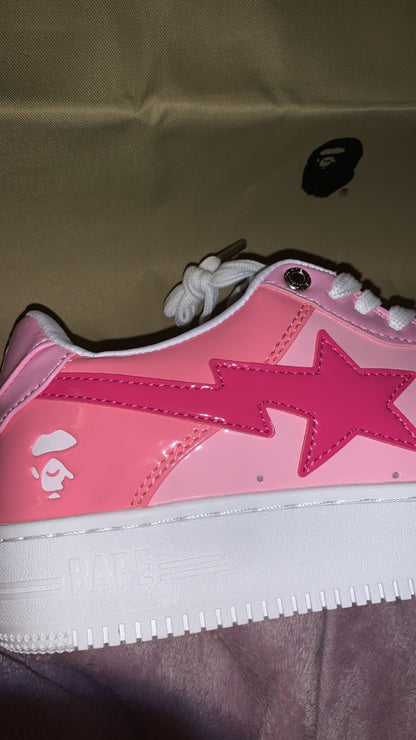 A BATHING APE BAPESTA LOW "Pink"