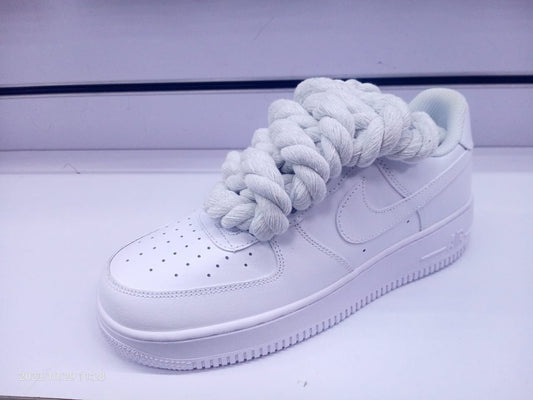 Rope Lace Air Force 1 White