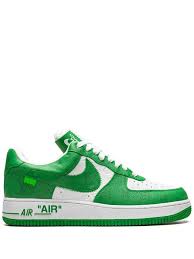 Louis Vuitton Nike Air Force 1 Low By Virgil Abloh White Green