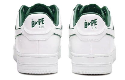 A Bathing Ape Bape Sta Patent Leather White Green